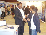 WebERP4 & CloudERP4 booth at IndiaSoft 2012 in HICC