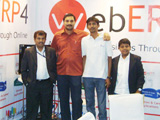 WebERP4 & CloudERP4 booth at IndiaSoft 2012 in HICC